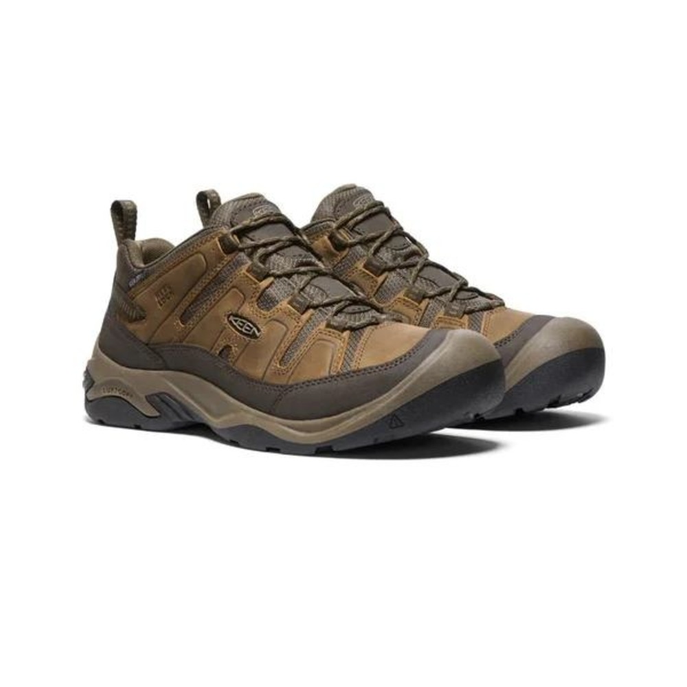 KEEN Targhee III Waterproof Mens Hiking Shoes Brown Leather Low Top 8.5 - Picture 4 of 5